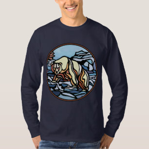 T-shirt Chemise d'art de l'ours Tribal Polar Bear Chemise