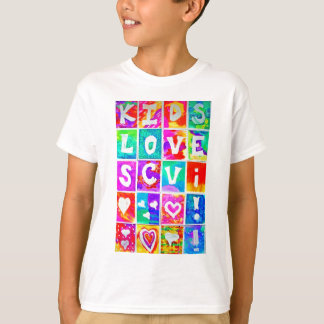 T-shirt Chemise d'art de SCVi de l'amour de l'enfant
