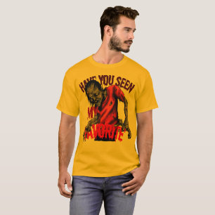 T-shirt Chemise d'art horrifique de zombie effrayant