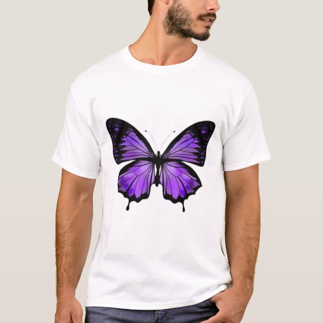 T-shirt Chemise d'art papillon (Devant)