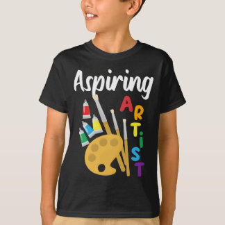 T-shirt Chemise d'Artiste en Herbe - Palette d'Artistes Pe