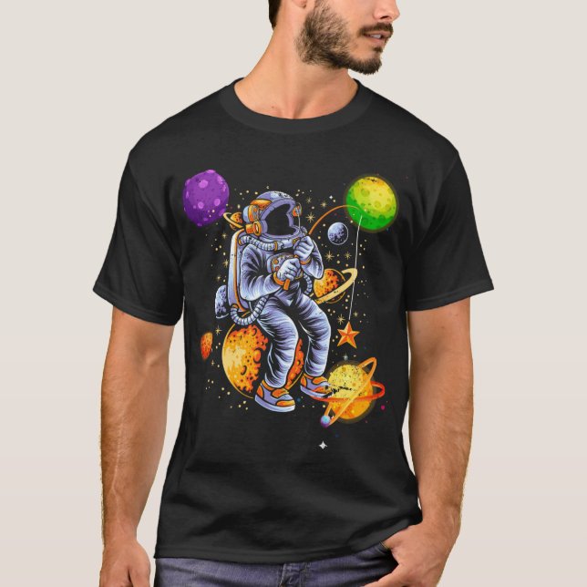 T-shirt Chemise d'Astronaute, Chemise de l'Espace, Planète (Devant)