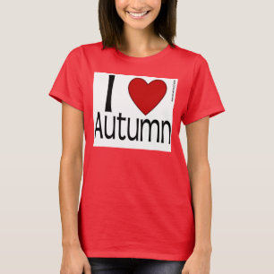T-shirt Chemise d'automne I Heart