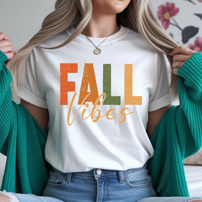 T-shirt Chemise d'automne, Météo du pull de la saison auto (fall vibes shirt, fall vibes sweatshirt, autumn vibes shirt, autumn vibes sweatshirt for women,)
