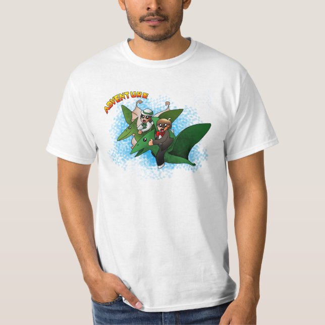 T-shirt Chemise d'aventure de dinosaure (Devant)