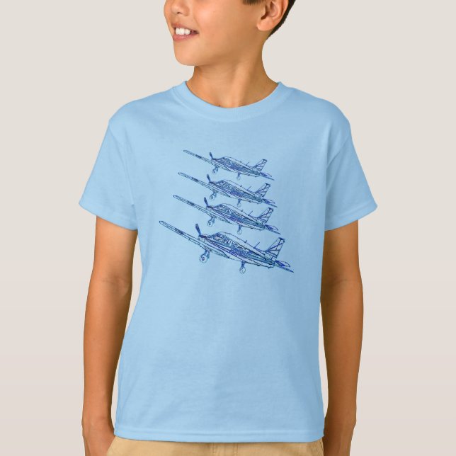 T-shirt Chemise d'avion... (Devant)
