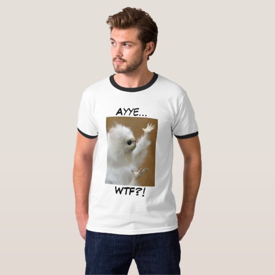 T Shirt Chemise D Ayye Wtf De Meme De Chat Persan Zazzle Fr