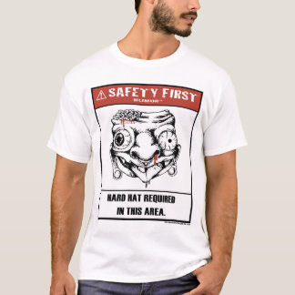 T-shirt Chemise d'Casquette de sécurité du premier Humour-