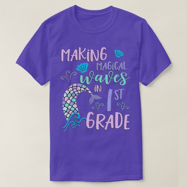 T-shirt Chemise de 1ère année pour filles Première mignonn (Design devant)