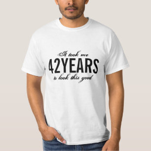 T-shirt Chemise de 42e anniversaire Années personnalisab