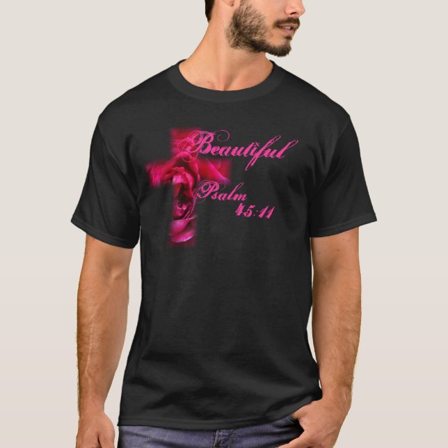 T-shirt " Chemise de 45:11 "de psaume belle (Devant)