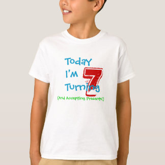 T-shirt Chemise de 7ème anniversaire
