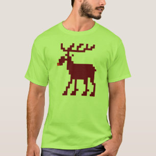 T-shirt Chemise de 8 de bit de Noël orignaux de Gamer
