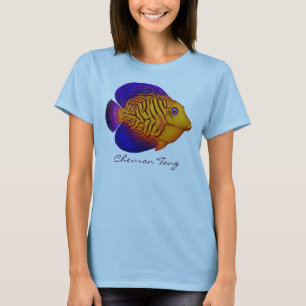 T-shirt Chemise de Babydoll de dames de poissons de récif