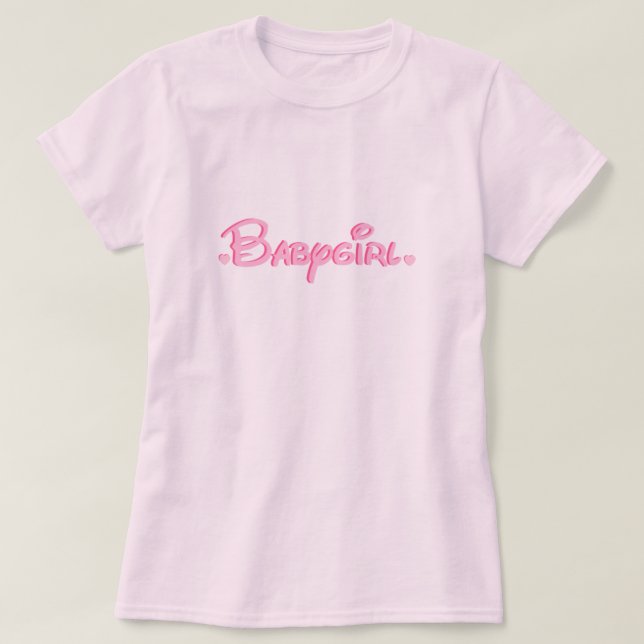 T-shirt Chemise de Babygirl (Design devant)