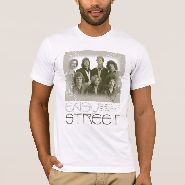 T-shirt Chemise de bande de rue facile (Devant)
