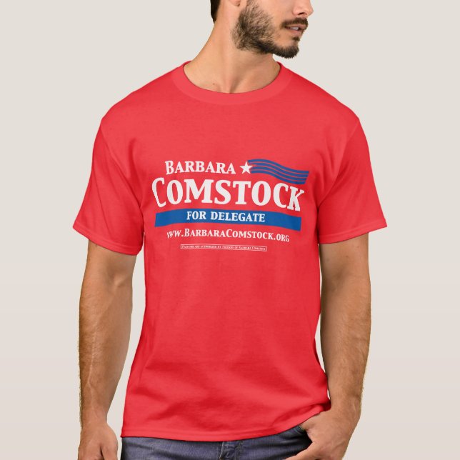 T-shirt Chemise de Barbara Comstock de délégué du VA des (Devant)