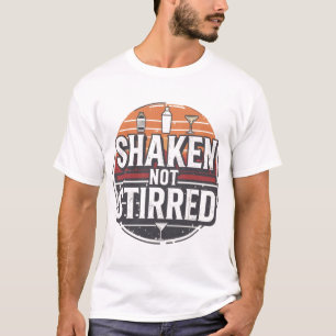 T-shirt Chemise de barman agité pas secoué
