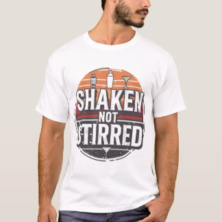 T-shirt Chemise de barman agité pas secoué