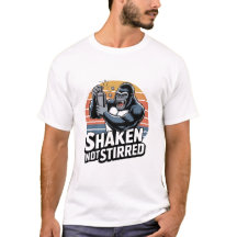 Chemise de barman gorille secoué pas agité