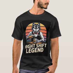 T-shirt Chemise de barman légendaire de nuit