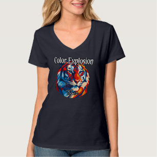 T-shirt Chemise de base à encolure en V pour femme