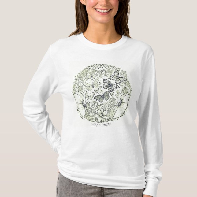 T-shirt Chemise de base à manches longues pour femme  (Devant)