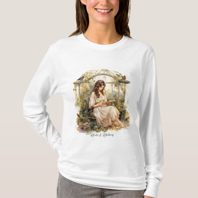 T-shirt Chemise de base à manches longues pour femme (Devant)