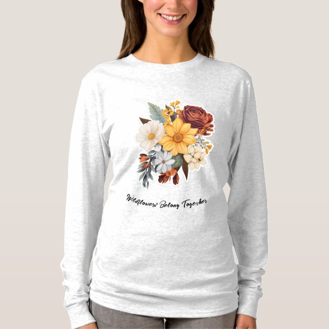 T-shirt Chemise de base à manches longues pour femme  (Devant)