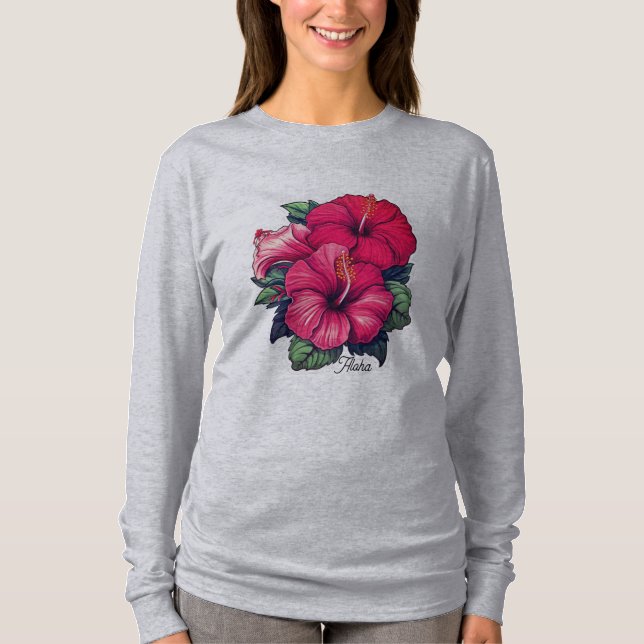 T-shirt Chemise de base à manches longues pour femme  (Devant)