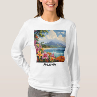 T-shirt Chemise de base à manches longues pour femme