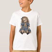 Chemise de base avec poupée en porcelaine fêlée ef
