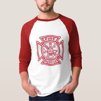T-shirt Chemise de base-ball du feu