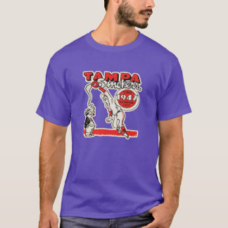 T-SHIRT CHEMISE DE BASE-BALL VINTAGE TAMPA BAY SMOKERS ET 