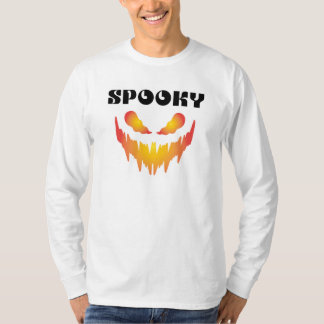 T-shirt Chemise de base Halloween avec typographie effraya