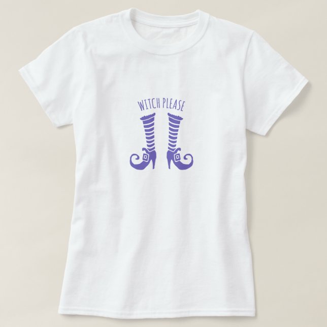 T-shirt Chemise de base pour femmes Witch Please Halloween (Design devant)