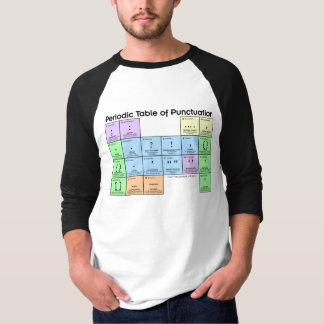 T-shirt Chemise de baseball du tableau périodique de la po