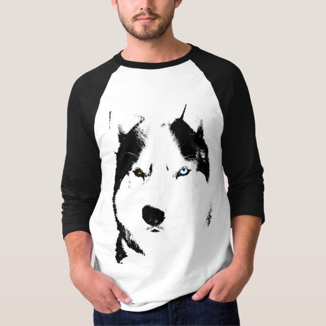 T-shirt Chemise de baseball Husky Jersey Shirt Sled Dog (Devant)