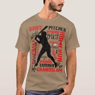 T-shirt Chemise De Baseball Joueur Vintage De Baseball Che