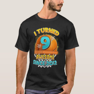 T-shirt Chemise de basket-ball 9e Anniversaire J'ai tourné