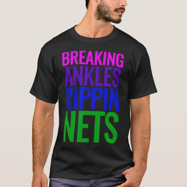 T-shirt Chemise De Basket Briser Ankles Rippin Nets Tee S (Devant)