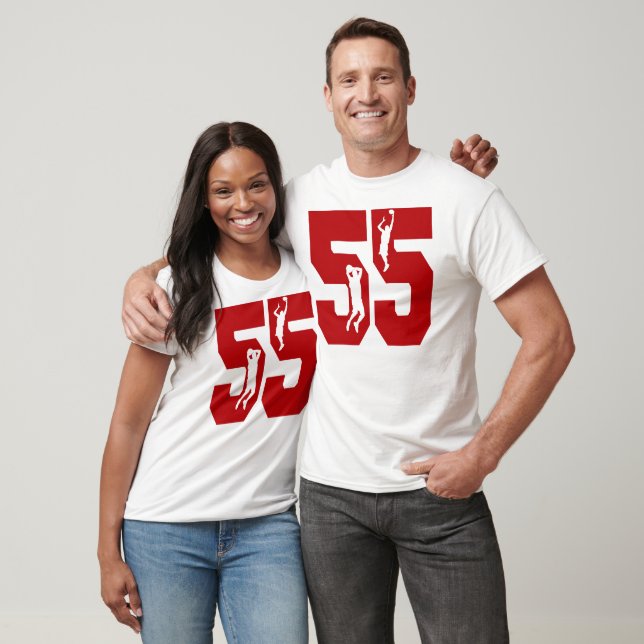 T-shirt Chemise de basket numéro 55 (Unisexe)