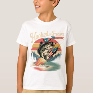 T-shirt Chemise de basse cow-boy du 4 juillet 