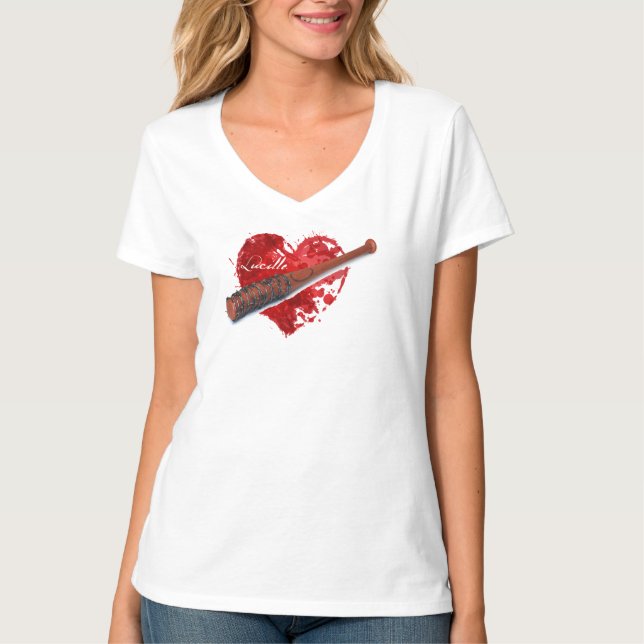 T-shirt Chemise de batte de Lucille des femmes (Devant)