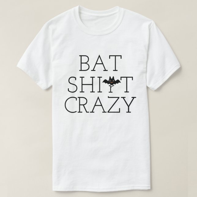 T-shirt Chemise de batte folle (Design devant)