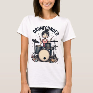 T-shirt chemise de batteur de maman vintage drôle | fondée