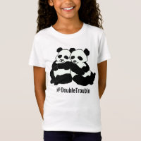 Chemise de Bella de panda de la fille jumelle de