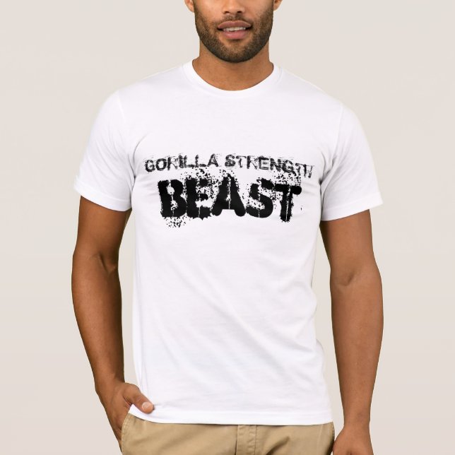 T-SHIRT CHEMISE DE BÊTE DE FORCE DE GORILLE (Devant)