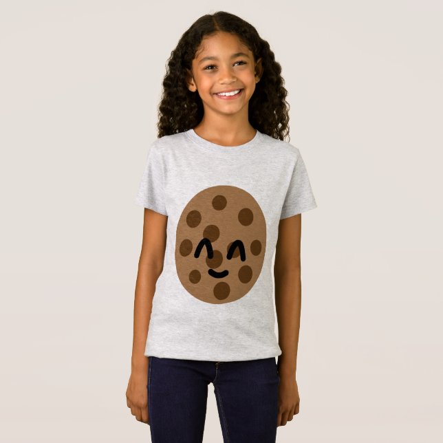 T-Shirt Chemise de biscuit d'Emoji (Devant entier)