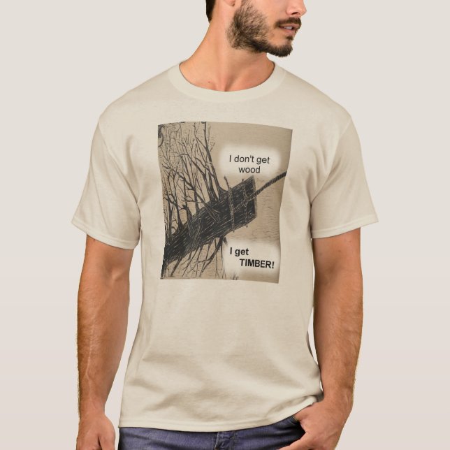 T-shirt chemise de bois de construction (Devant)